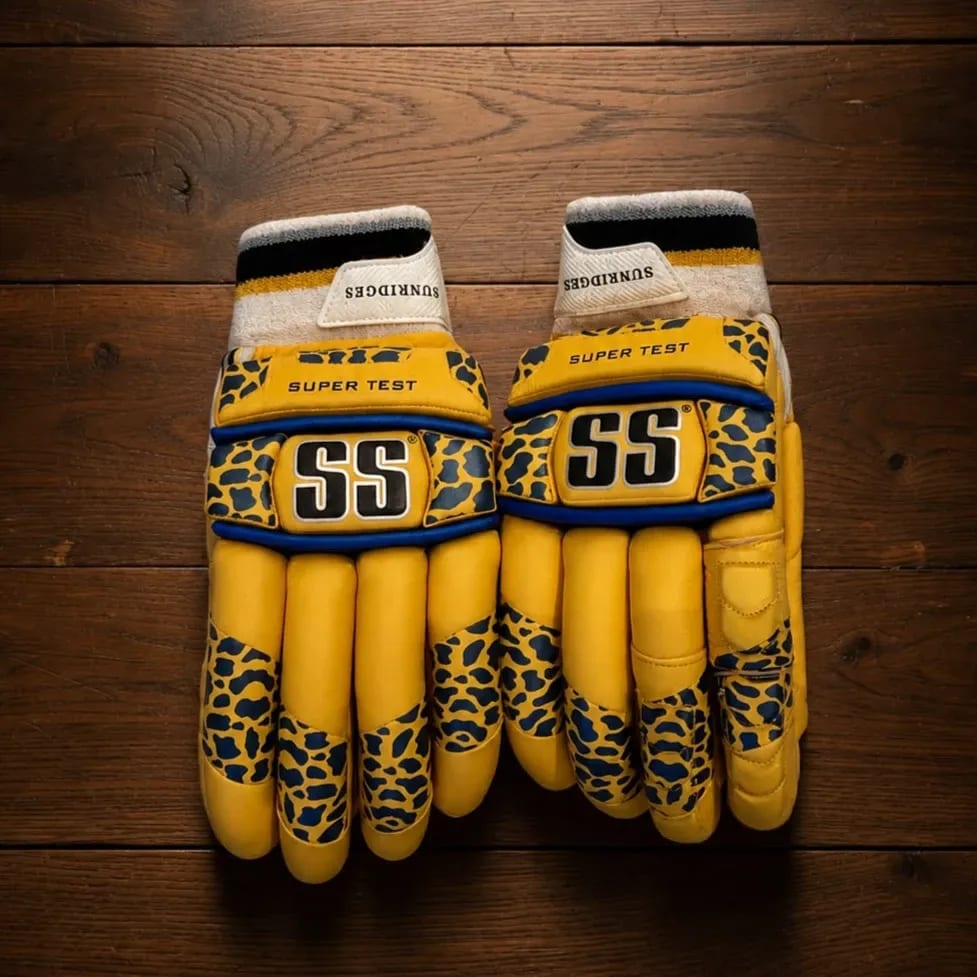 SS SuperTest Batting Gloves – yellow/Blue