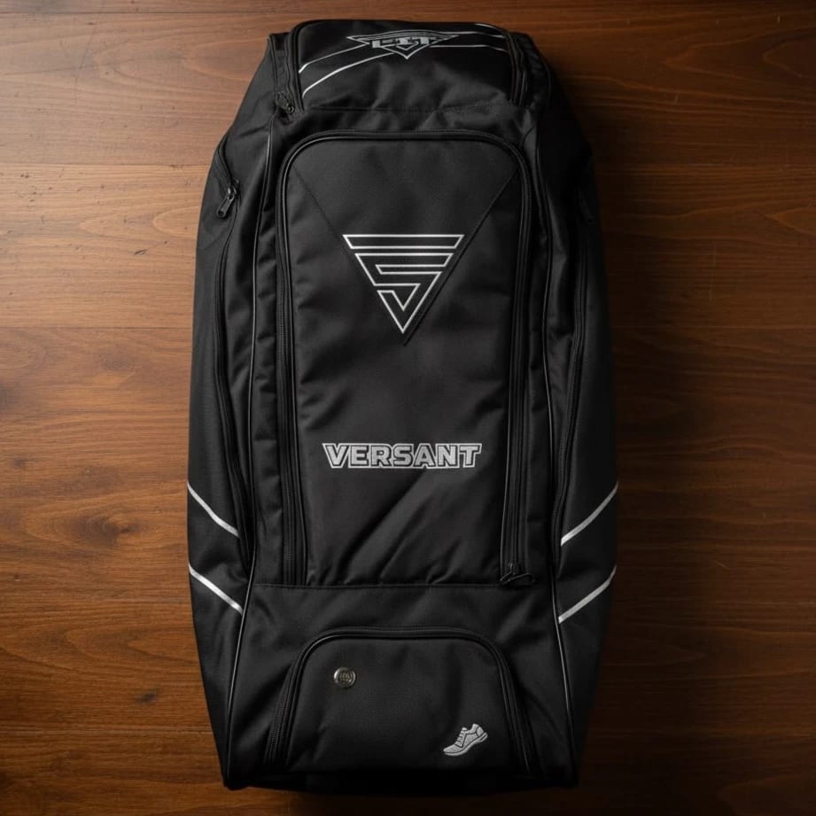 Versant Players Lit Wheelie Duffle Kit Bag Black